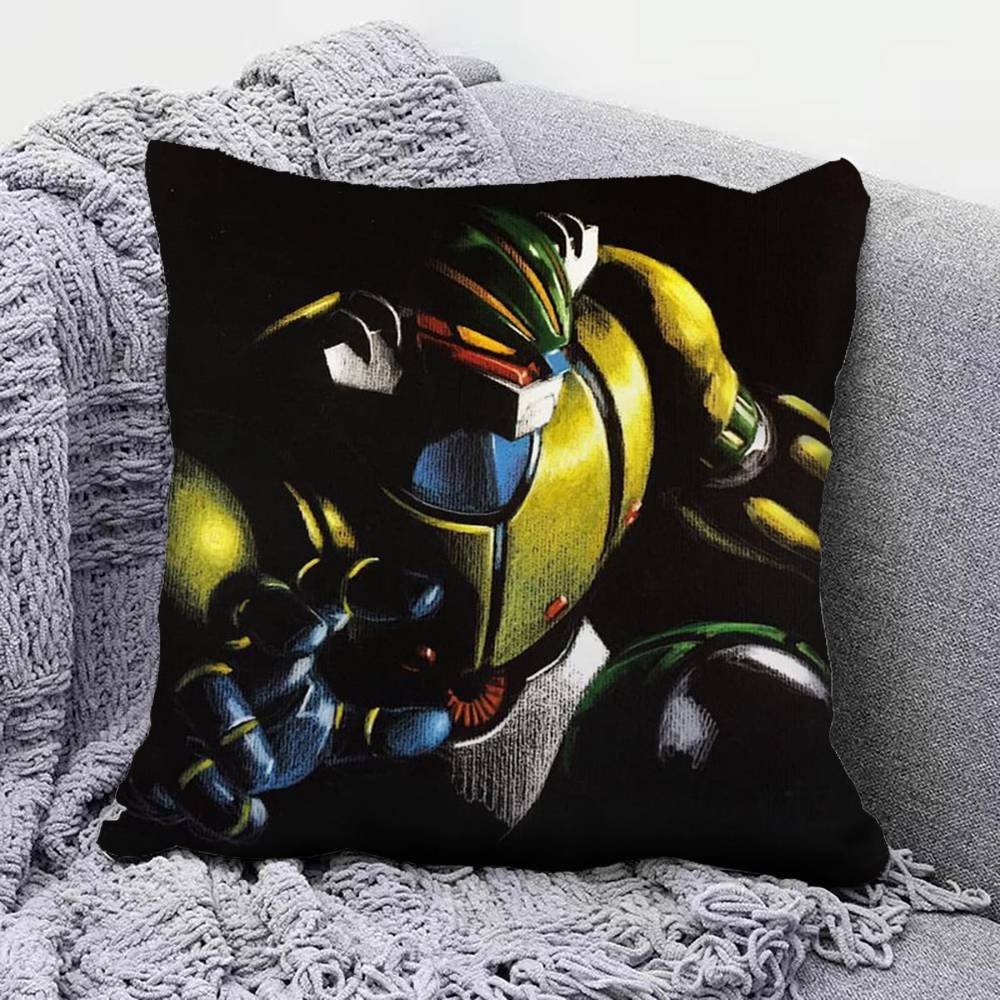 Kotetsu Jeeg Anime Steel Jeeg Pillow Covers Home Sofa Cushion Covers and Aecorative Custom 30X30cm