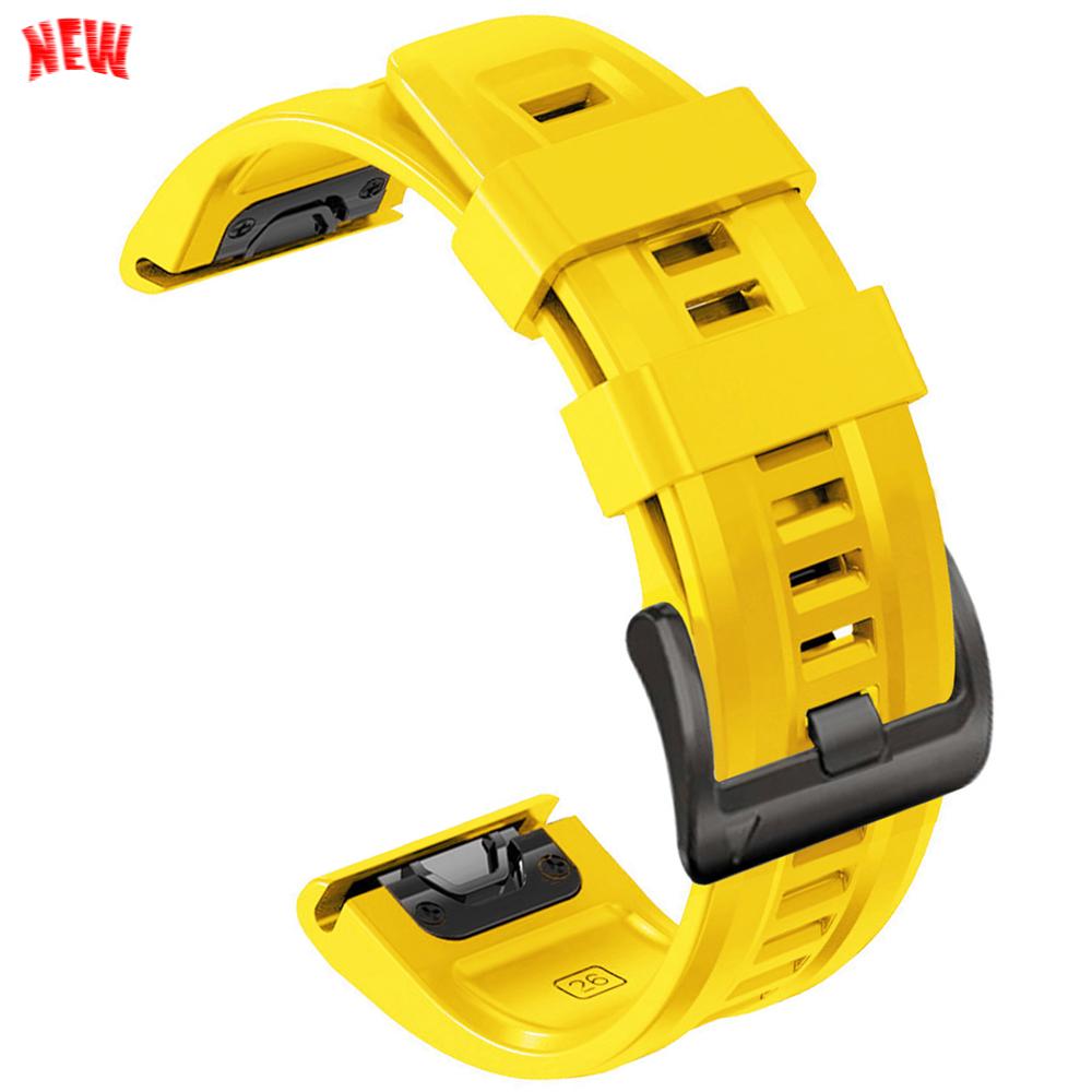 22mm 26mm Silicone QuickFit Sports Strap For Garmin Epix PRO Instinct 3 Quatix/DELTA/TACTIX/Fenix 6XPro 7 E 8pro 5XPlus Bracelet