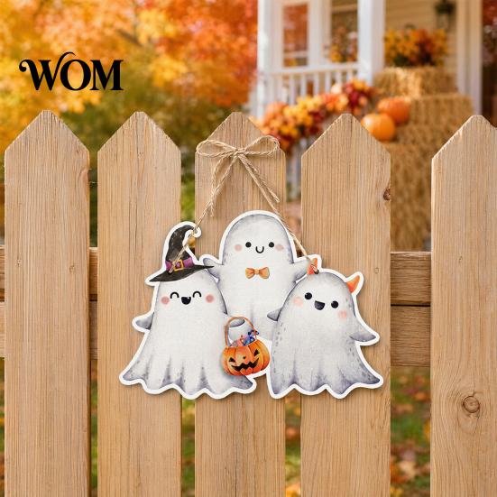 Durable Halloween Party Decor Pumpkin Door Hanging Decor, Spooky Festive Wall Ornament for Scene, Front Entryway Decoration, Trick or Treat Home Gift
