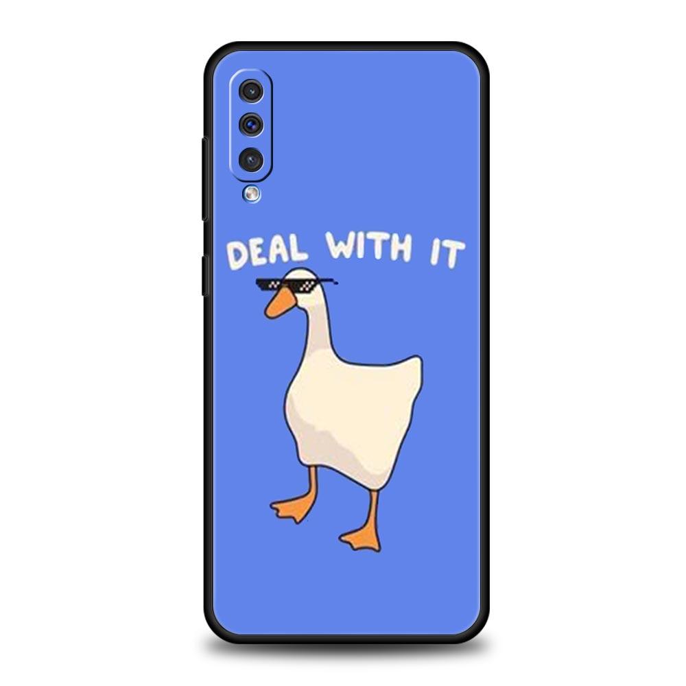 Funny Duck Phone Case For Samsung A56 A36 A26 A54 A52 A24 A14 A50 A72 A70 A06 A12 A22 A34 A42 A32 A04s A16 5G Cover