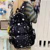 Schoolbag1011 new schoolbag female junior high school high school student large capacity star printing backpack female college student computer bag 
