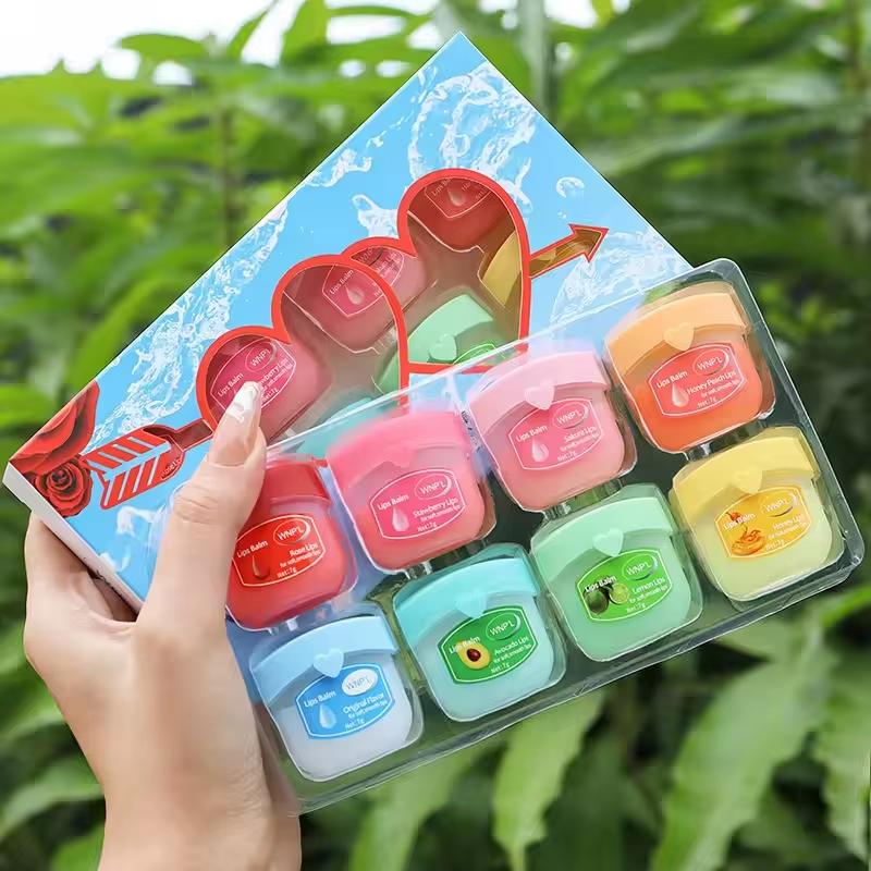 4/6/8pcs Moisturizing Lip Balm Sets Lipstick Makeup Natural Plant Base Moisturizer Lip Balm Anti-Cracking Lips Skin Care