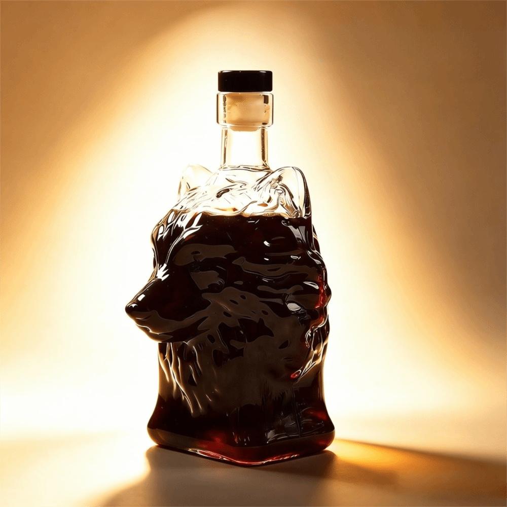 Corrosion-resistant Wolf Head Shape Wine Bottle Leak-Proof Wine Decanter Father's Gift