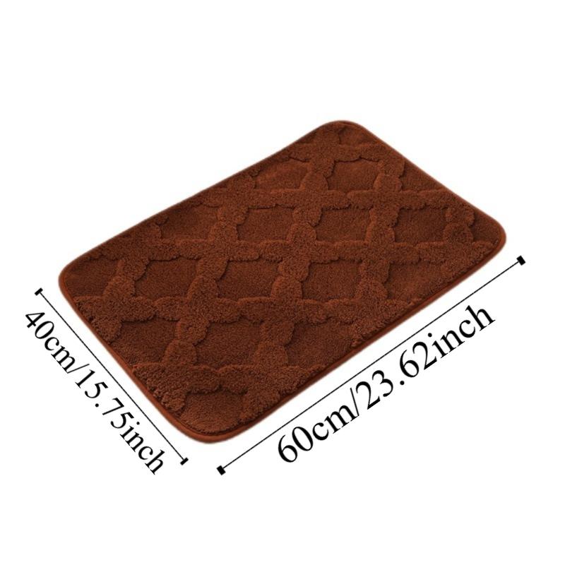 Extra Soft Bathroom Rug Super Absorbent Quick Dry Non-Slip Bath Mat Memory Foam Extra Thick Microfiber Shower Carpet