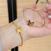 New Simple Matte Butterfly Opening Bracelet Women's Niche Jewelry Personalized Jewelry