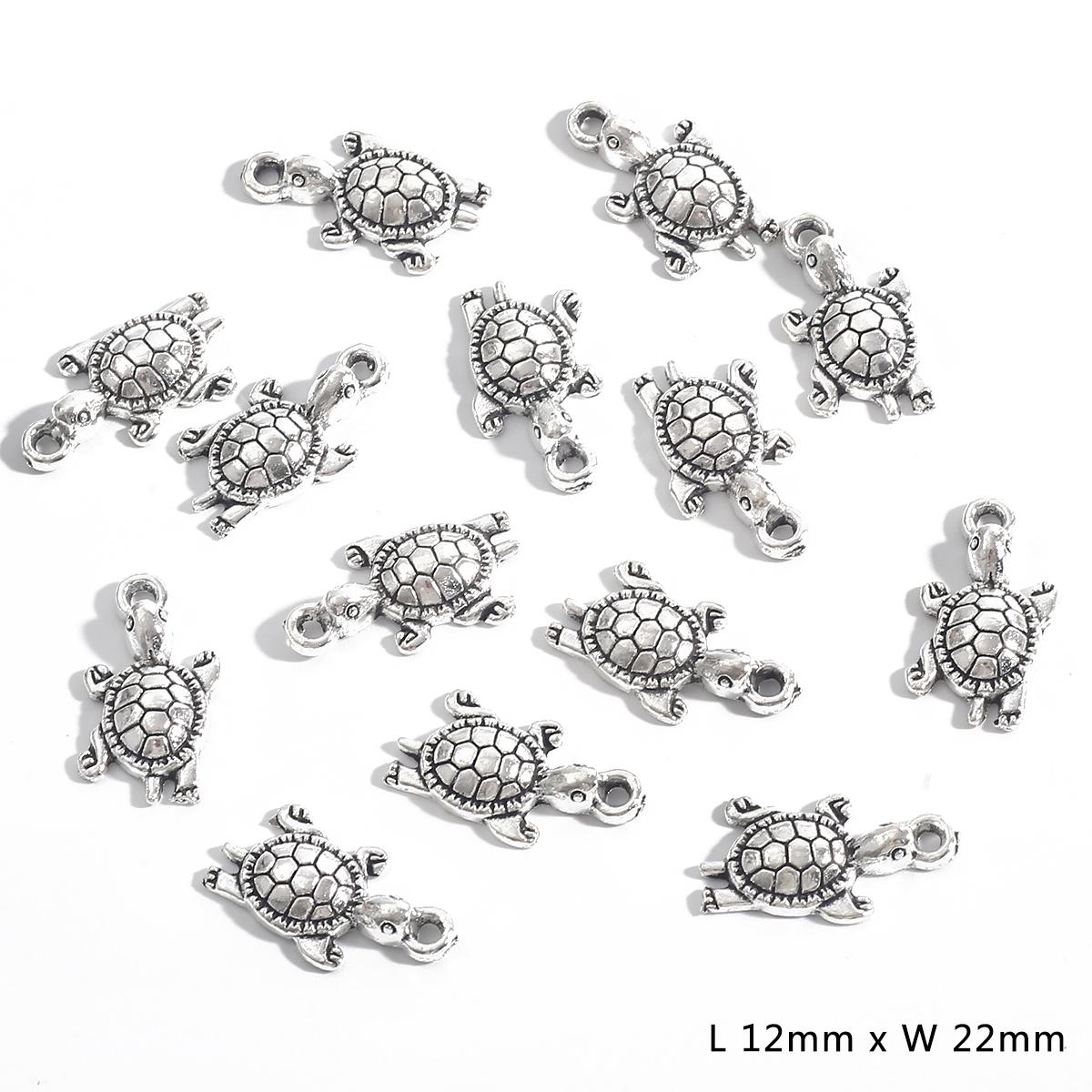 

10-30 шт. модные металлические серебряные подвески в виде животных, ожерелье, бусины, браслеты «сделай сам» 06 12×22mm 20pcs серебряный
