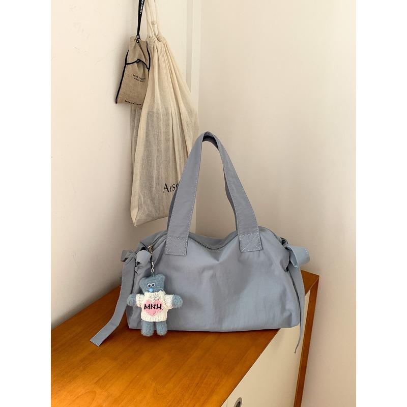 

Новая сумка подмышку женская с бантом повседневная нейлоновая сумка через плечо большой вместимости женская простая сумка для поездок на работу