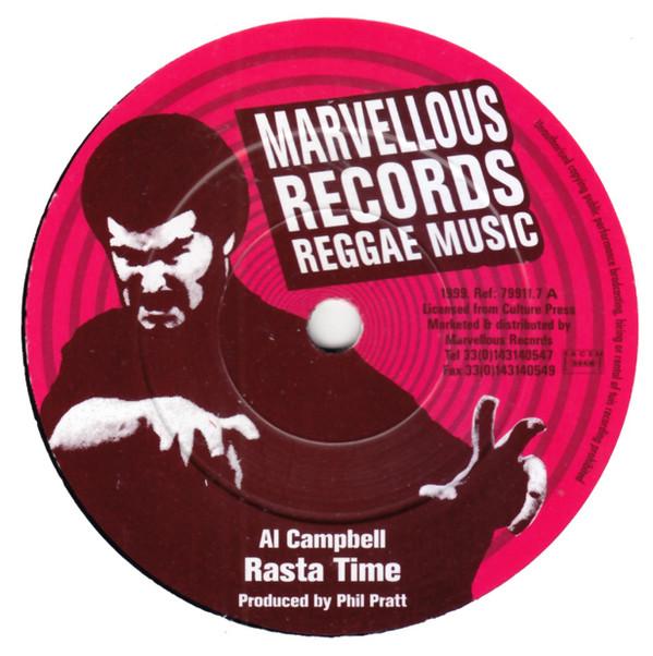

7inch Record AL CAMPBELL - Rasta Time / When The Grass Is Gree 799117 Marvellous Reco 1999 France Reggae, Ska & Dub Used