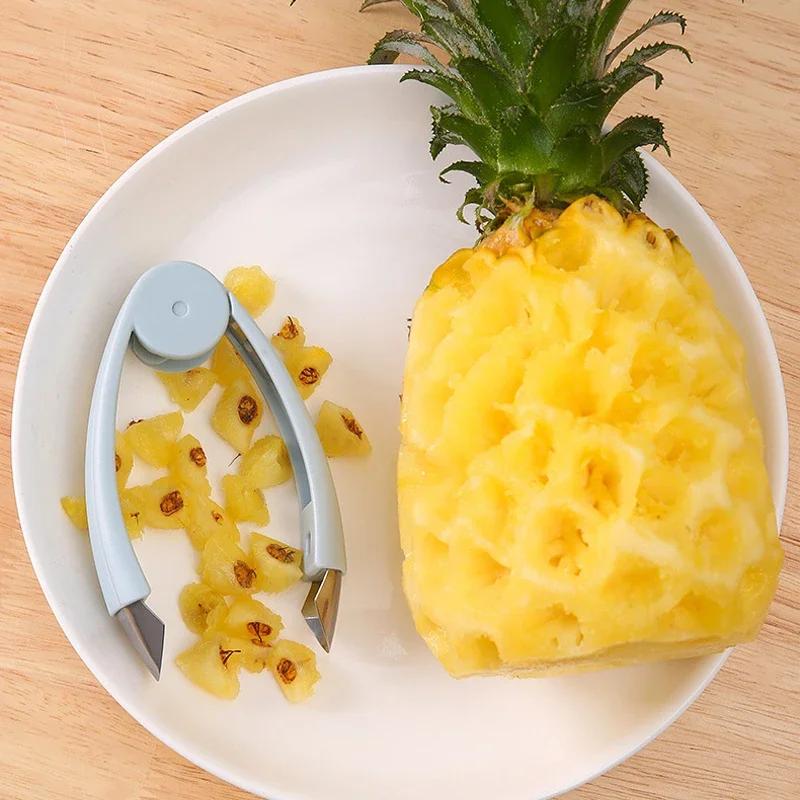 Pineapple Eye Corer Peeler Multifunctional Stainless Steel Strawberry Huller Fruit Seed Remover Cutter Home Kitchen Accessories
