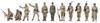 Bunker Studios Japanese Army Figure Set 2 3D Printer Assembly Kit BSTIJA35702 1/350 (1930-1945)