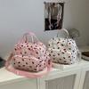 Large Capacity Corduroy Hand-Held Bag Waterproof Lady's Crossbody Bag  for Commuting