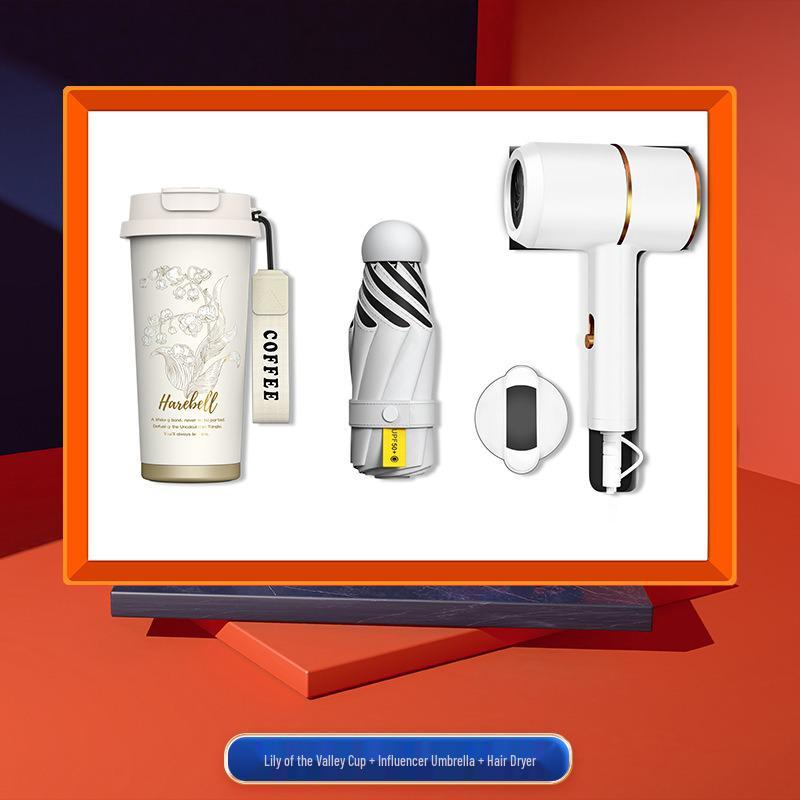 High-End Souvenir Gift Set: Custom Logo Coffee Mug & Power Bank