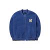 MLB New York Yankees Letter Print Baseball Jacket Women Jackets Blue 3AJPF0116-50BLD