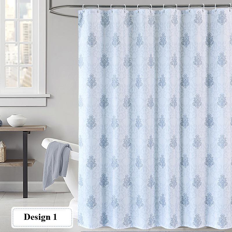 

Занавеска для душа из полиэстера с цветочным принтом, водонепроницаемая, для душа, экологически чистая, в наличии, утолщенная, для дома, Ikhethini Lokuhlamba 80(W)x180(H)cm