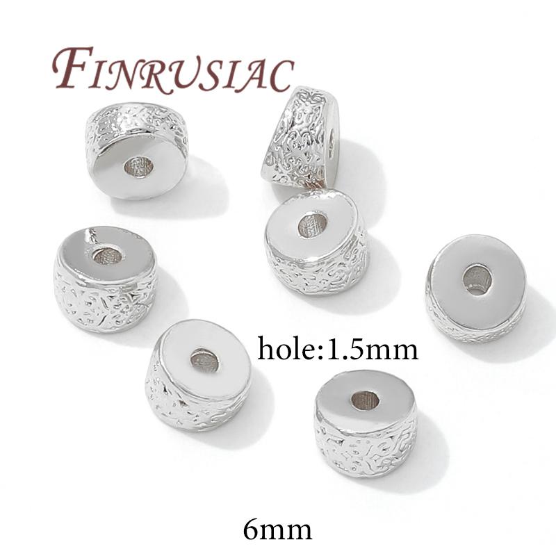 Separators For Beads 18K Gold Plated Brass Spacer Beads,Necklace Accessories,Bracelets Beads,DIY Jewelry Making Supplies