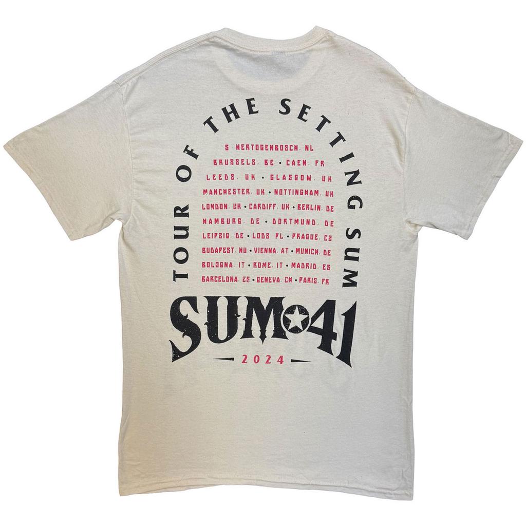 Sum 41 Unisex Adult Tour ´24 Pt. 2 Skull T-Shirt