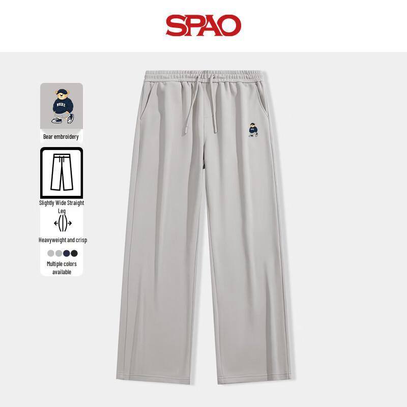 SPAO Men s Bear Print Straight-Leg Casual Pants 2XL