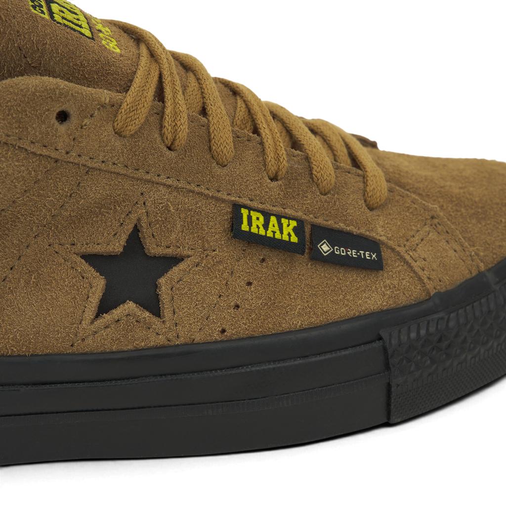 IRAK x Converse One Star Pro Low GORE-TEX Amber Brown Unisex Sneakers Schwarz A13648C