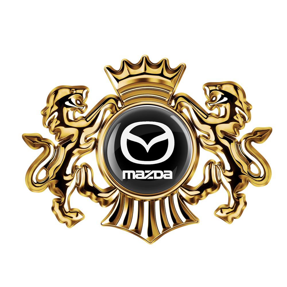 Auto 3D kovový odznak Lev Koruna Boční strana karoserie Blatník Kufr Samolepka Pro Mazda MPS Miata RX-7 RX-8 626 BM BL BK GH GJ Autodoplňky