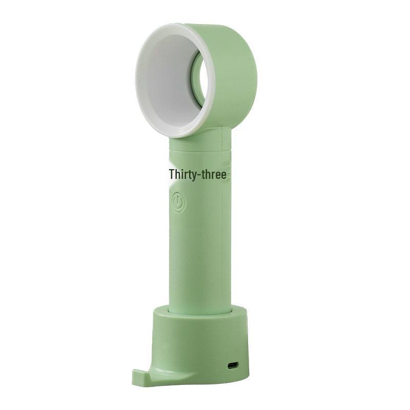 Portable USB Bladeless Mini Fan: Rechargeable, Creative Korean Design, Handheld Cooling Solution
