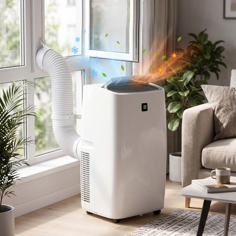 Reversible Mobile Air Conditioner - 12000 Btu - 4-in-1 - Hot/cold