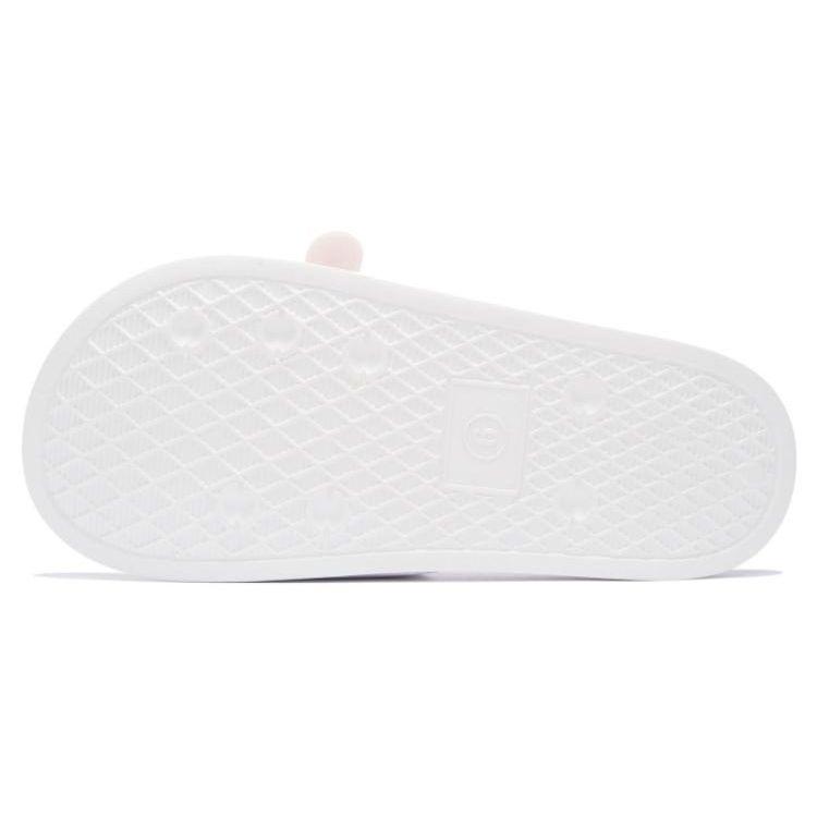 Li Ning LN Slipper Trendy Cherry Blossom Special Edition Silent Slide Sandals Women Slippers White AGAS022-2