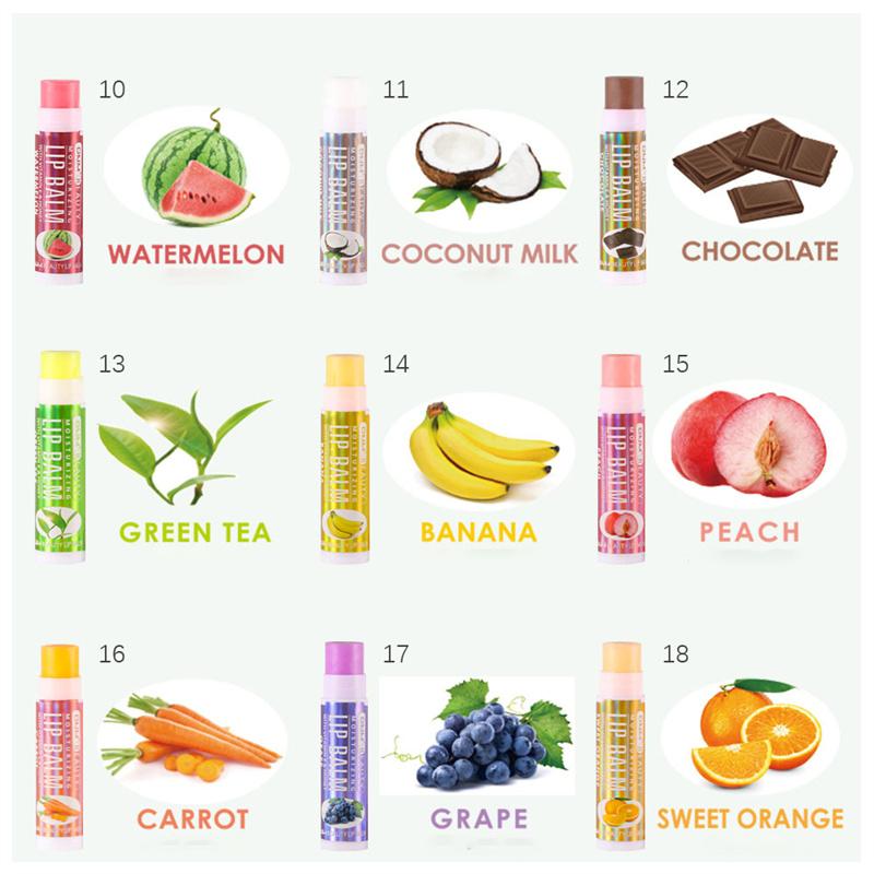 1PC Fruit Moisturizing Lip Balm Continuous Lip Balm Hydrating Anti-aging Reducing Lip Wrinkles Temperature-changing Lip Balm