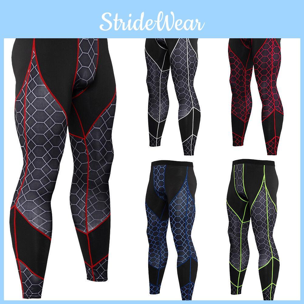 Men's Printed Spliced Fitness Pants Quick-drying Milk Silk Fabric Animal Pattern Suitable For All Seasons