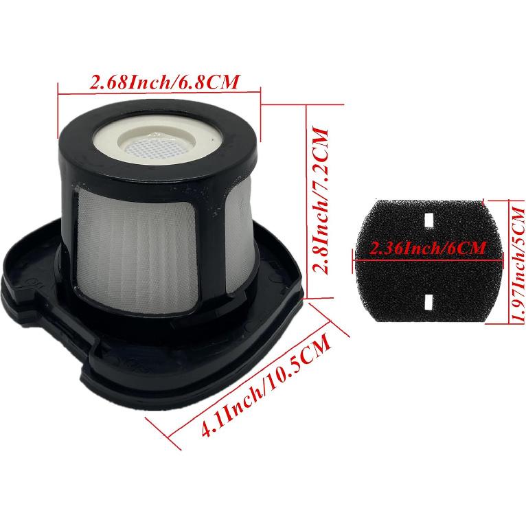 4 Pack 2284W 2390A Vacuum Replacement For Bissell Pet Hair Eraser Lithium Ion Hand Vacuum 2284W 2390 2389 2390A. Compare to Parts # 1614212 1614203