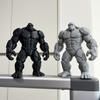 3D Printed Stone Gorilla Statue, Rock Muscle Figure with Heavy Base, Creative Desk Decor, Home Office Ornament, Unique Gift for Men Boys
