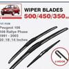 For Peugeot 106 Rallye Phase1991-2003 20 + 18 + 14 Wipers