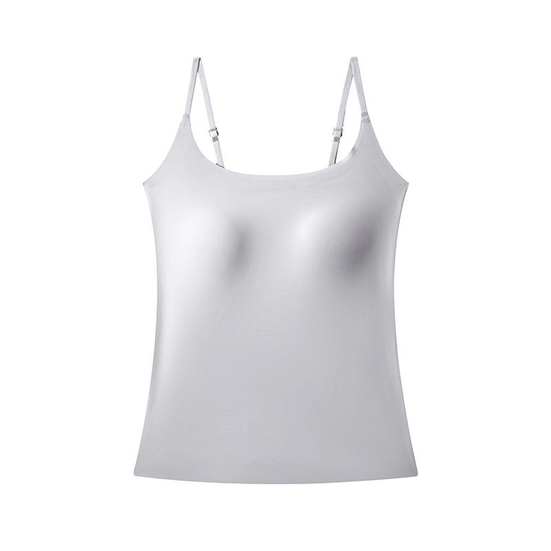 

Камисоль из ледяного шелка с подкладкой: Женский красивый стиль спины 2025 M (90-105 jin) серый