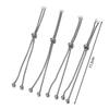 3/4pcs Stainless Steel Adjustable Slider Chain for Jewelry Making DIY Loops Connector Pendants Bracelets Chain Material Findings