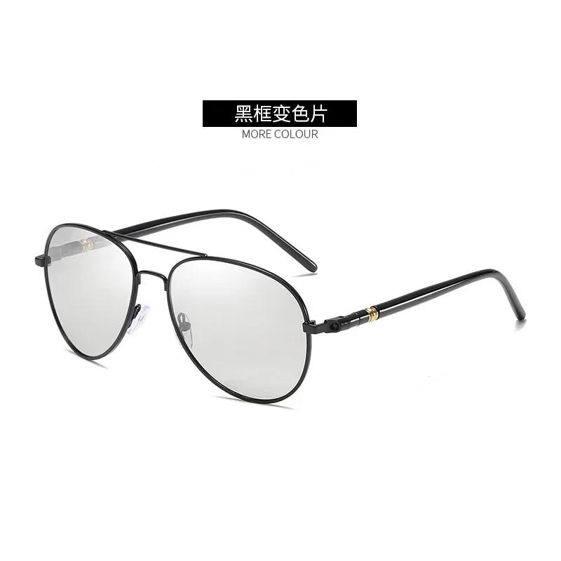 

Фотохромные поляризованные солнцезащитные очки для мужчин и женщин, водительские очки Pilot Vintage, меняющие цвет, очки ночного видения для вождения и верховой езды