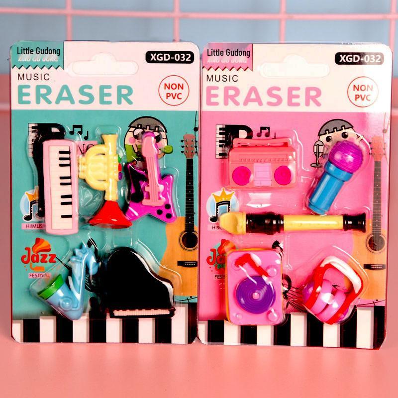 Adorable Cartoon Mini Eraser Set for Students – Perfect Back-to-School Gift