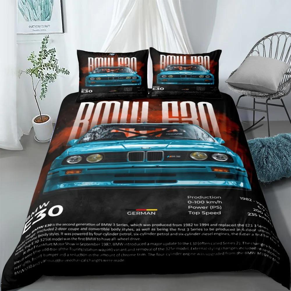 Automobile Poster Fans Duvet Cover Children's BirthdayGift with Zip Room Decor for Teenagers Adulte Microfibre Duvet Cover