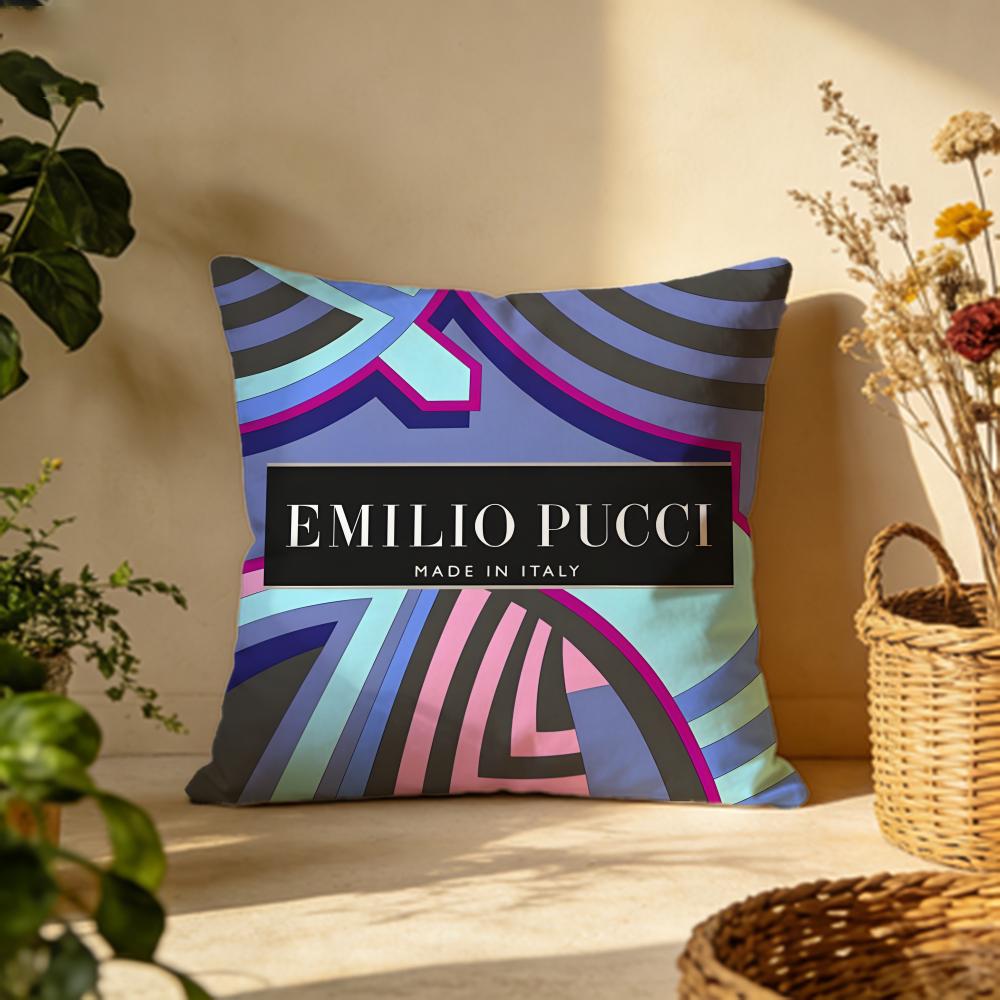 Stylish EEmilio Pucciful Cushion Cover Versatile DoubleSided Pillow Case Fit for Sofa Bed Car Daily Decor