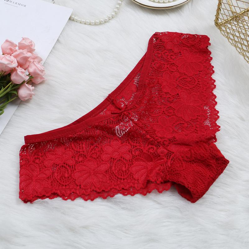 Sexy Lace Panties Women Fashion Lingerie Tempting Pretty Transparent Briefs Women Underwear Panty