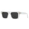 New Vintage High Quality Gradient Women Trending Black Sun Glasses Ins Popular Fashion Square Rivets Men Sunglasses UV400
