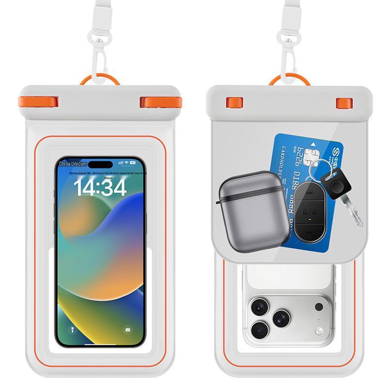 Waterproof Touchscreen Phone Case for Swimming, Rafting & Fishing - 8-Level Protection with Double Compartment