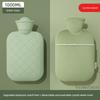 Hot Water Bottle for Warming, Plush Hot Water Bag for Stomach, Bed, and Hand Warming, Explosion-Proof, Suitable for Female Students and Menstrual