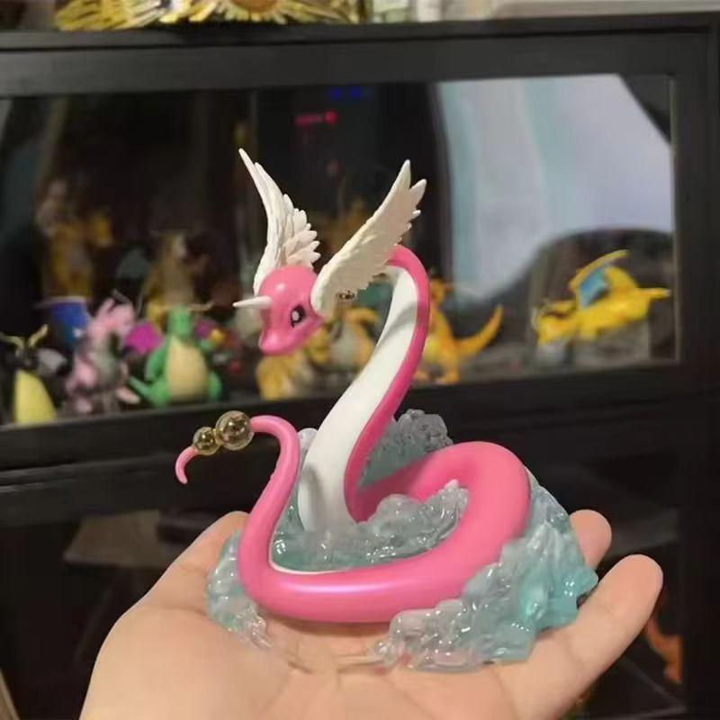 PokéMon Anime Figure Dragonair Action Figure Purple Anime Peripheral Samuel•Oak Kawaii Desk Decor Toy Collect Model Gift