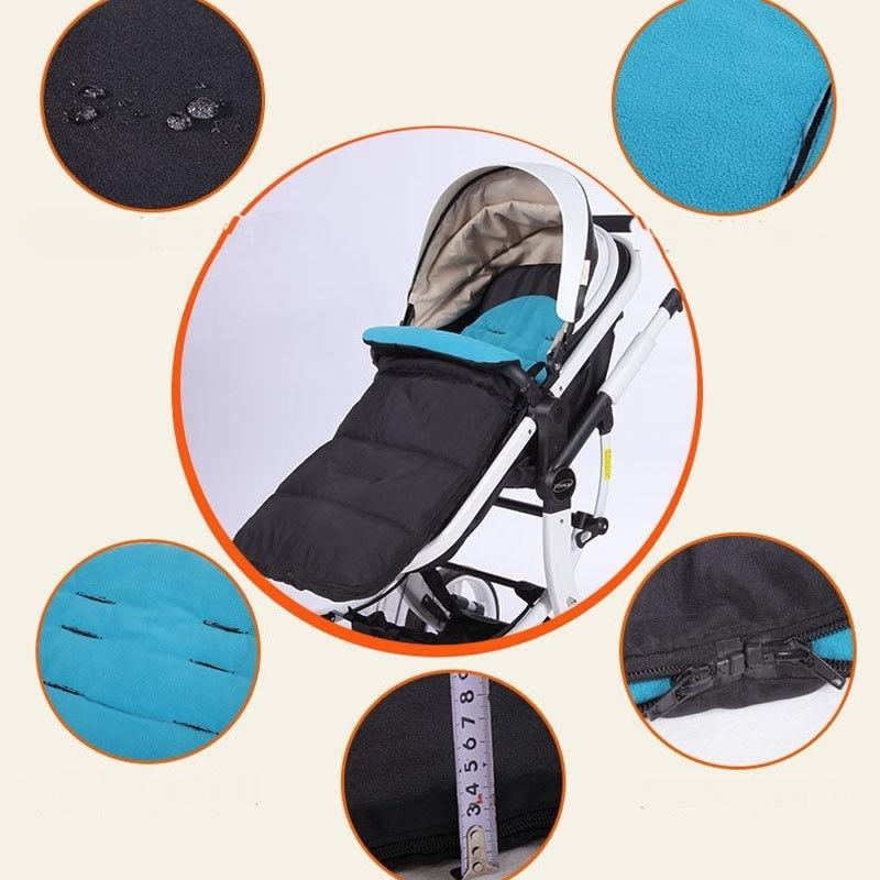 Warme, winddichte Fußabdeckung für Kinderwagen, Schlafsack, Muff, Buggy, Kinderwagen