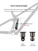 CHOOEE Aluminum Alloy Hydraulic Rear Shock Absorber for Mountain and Folding Electric Bikes