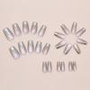 Cat Eye Press On Nails Glass Coffin Acrylic Fake Nails Reusable Stick On Nails for DIY Nail Art Manicure Decorations