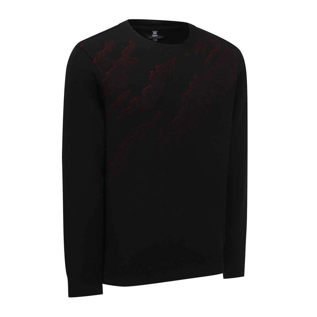 ANEW GOLF Men Sp Camo Pattern Sweater_Bk