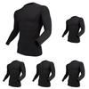 Otahuku Gloves Summer Innerwear, Long Sleeve, Crew Neck [Sweat-wicking, Quick-drying, Deodorizing, Cooling Touch, Compression, Men's] JW-623 Black,