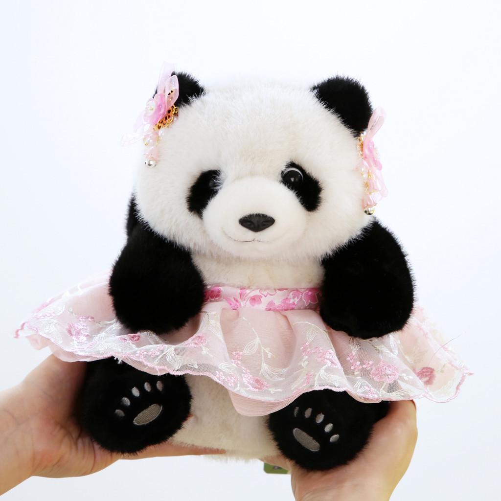 Adorable Plush Princess Panda Toy Ultra Soft Stuffed Animal Ideal Gift For Girlfriend