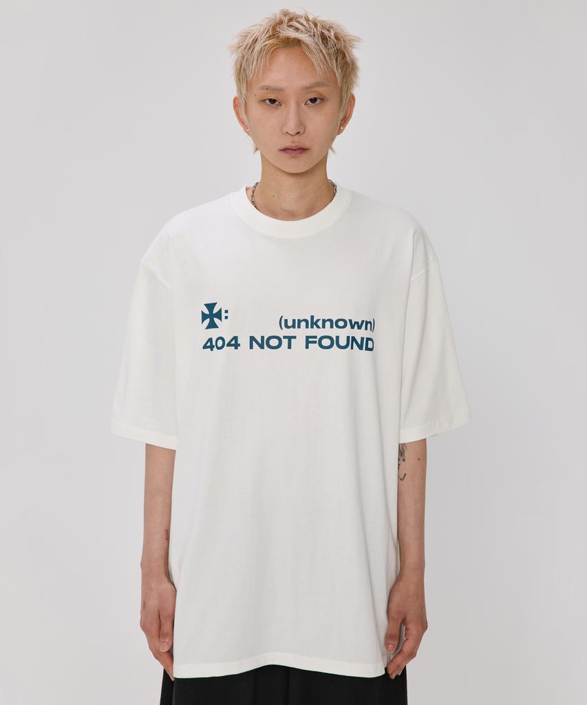 BOUNDARY 404 Error Oversized Short Sleeve T-Shirt [Ivory]