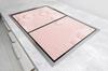 GLAS-KOCHFELDSCHUTZPLATTE 85x52 ROSA
